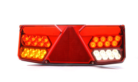 LED-TAKAVALO VASEN PV 350X131X81 5-TOIM TAKA/JARRU/VILKKU/SUMU/PERUUTUS 12-24V IP68