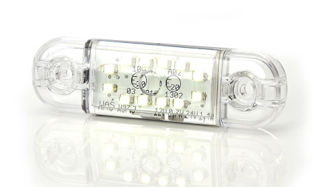 LED-ÄÄRIVALO 84X24X10 SLIM 12-LED VALKOINEN 9-36V IP68 P10