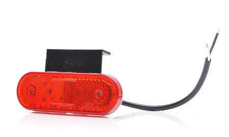 LED-ÄÄRIVALO 114X40X25 PUNAINEN 12-24 IP68 SIS.KULMAKIINNIKE P10