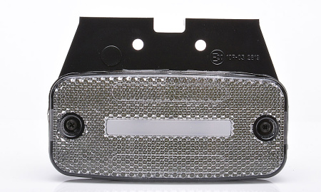 LED-ÄÄRIVALO 114X54X22MM VALKOINEN 12-24V IP68  SIS. KULMAKIINNIKE P10 LYHYT JOHTO 