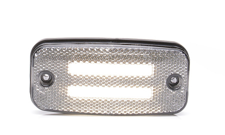 LED-ÄÄRIVALO 114X54X22MM VALKOINEN 2-VIIVAA 12-24V IP68, 5M, SIS KULMAKIINNIKE, P10