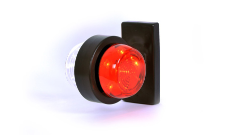 LED-KUMIVARSIVALO VAS/OIK  L108MM PUNAINEN/VALKOINEN 12-24V IP68 P10 KIINTEÄ