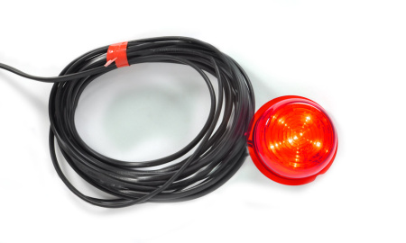 LED-KUPU 70MM PUNAINEN 6-LED 12-24V IP68 JOHTO 5 METRIÄ P10