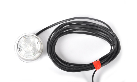 LED-KUPU 70MM VALKOINEN 6-LED 12-24V IP68 JOHTO 5 METRIÄ P10