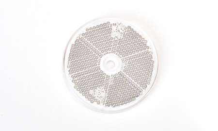 HEIJASTIN PYÖR 60MM VALKOINEN RUUVINREIJÄLLÄ (MINIMI TILAUSERÄ 5PL)