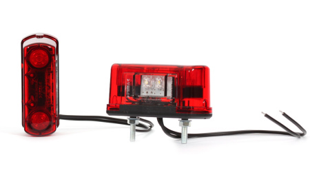 LED-REKISTERIVALO 82X39X31 PUNAINEN 4-LED 12-24V IP68 P10