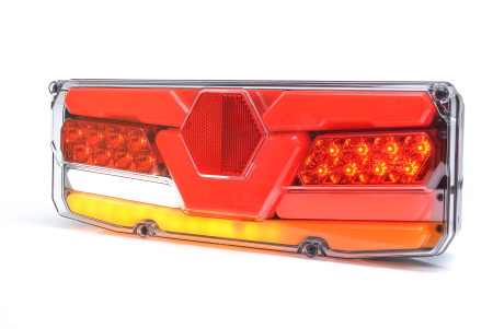 LED-TAKAVALO 350X131X81 5-TOIM OIKEA TAKA/JARRU/DYNAAMINENVILKKU/SUMU/PERUUTUS/REK.VALO 12-24V IP56