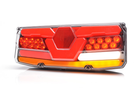 LED-TAKAVALO VASEN 350X131X81 6-TOIM TAKA/JARRU/DYNAAMINENVILKKU/SUMU/PERUUTUS/REK.VALO 12-24V IP56