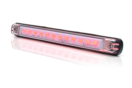 LED-LISÄJARRUVALO 238MM PUNAINEN KIRKASLASI