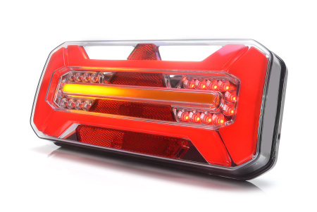 LED-TAKAVALO OIKEA PV 306X133X61 5-TOIM TAKA/JARRU/DYNAAMINENVILKKU/SUMU/PERUUTUS 12-24V IP68 KOLMIO