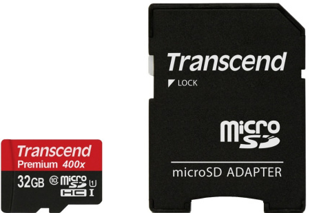 TRANSCEND PREMIUM MICROSDHC MUISTIKORTTI, 32GB / U1 / UHS-I (SD-ADAPTERI)