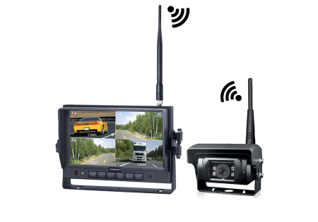 VIGNAL LANGATON HD-PERUUTUSKAMERAJÄRJESTELMÄ, MOOTTORILÄPÄLLINEN, 7" NÄYTÖLLÄ MAX. 4 KAMERAA WI-FI 2.4GHZ