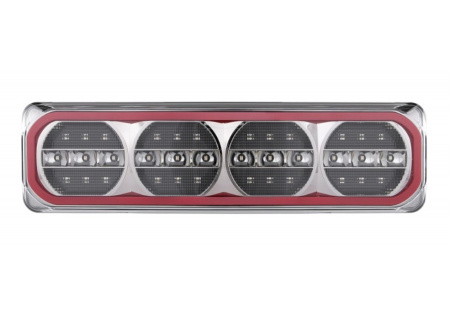 LED-TAKAVALO 12/24V 387X105X31MM IP67 TAKA-/JARRU-/DYN.VILKKU-/SUMU-/PERUUTUSVALO
