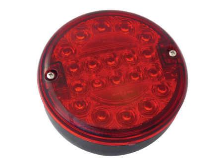 LED-TAKASUMUVALO, PYÖREÄ 12/24V 140MM
