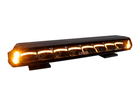 LEDSON EPIX14+ PRIME KAUKOVALOPANEELI VAROITUSVALOILLA 7300/9800LM 120W REF25 9-36V (357X43X61MM) R112 R7 ECE R65 5700K 1LUX@328/459(PB) DYN. PARKKI ORANS/VALK 