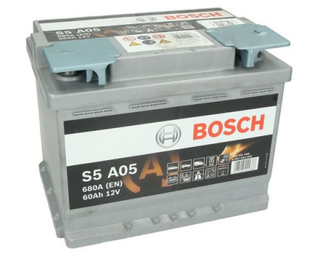BOSCH AKKU S5 AGM 60AH/680A , 242X175X190MM  -/+