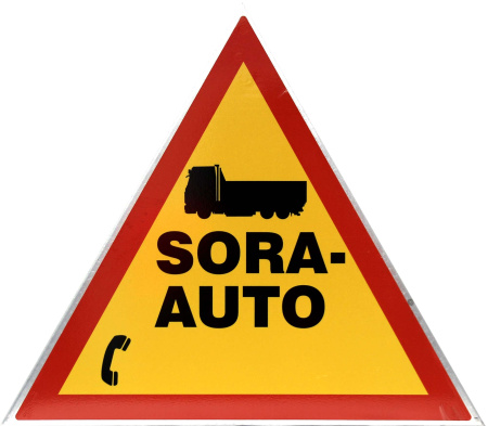 VAROITUSKOLMIO SORA-AUTOILLE, PUHELINNUMERO MAHDOLLISUUDELLA