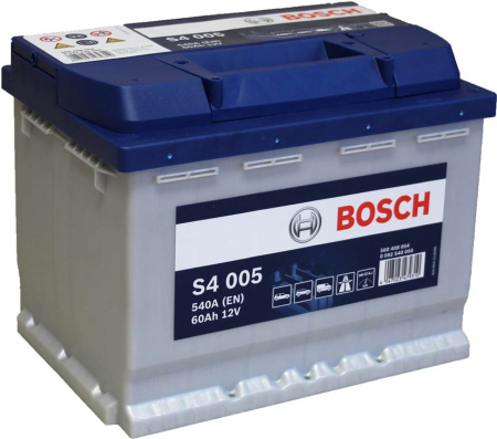 BOSCH AKKU S4 60AH/540A , 242X175X190MM  -/+