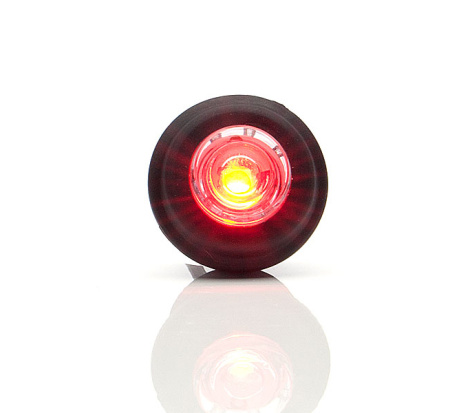 LED-ÄÄRIVALO PYÖREÄ 29MM PUNAINEN 12-24V IP68 SOPII 21MM REIKÄÄN P10