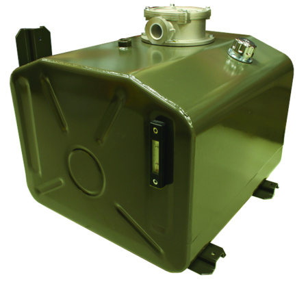 HYDRAULISÄILIÖ 150L  S660 X K522 X L526 , TAKALÄHTÖ, KALLISTETTU ETUREUNA -SISÄLTÄÄ VAIN KANNAKKEET JA PANNAT-