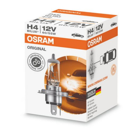 OSRAM H4-POLTTIMO HALOGEN 12V 60/55W  P43T FS1