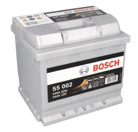 BOSCH AKKU S5 54AH/530A 207X175X190MM  -/+