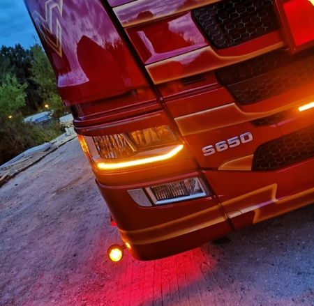 LED-PÄIVÄAJOVALON MUUTOSSARJA SCANIA NEXTGEN, ORANSSI