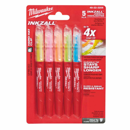 MILWAUKEE KOROSTUSKYNÄ INKZALL VÄRILLINEN 5P