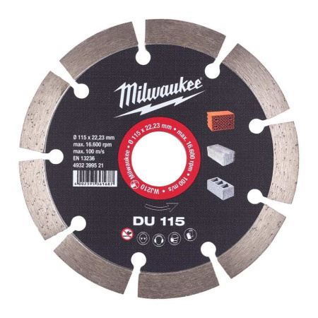 MILWAUKEE TIMANTLAIKKA DU 115X22,2