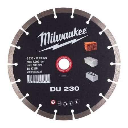 MILWAUKEE TIMANTLAIKKA DU 230X22,2