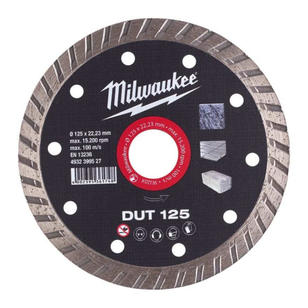 MILWAUKEE TIMANTLAIKKA DUT 125X22,2