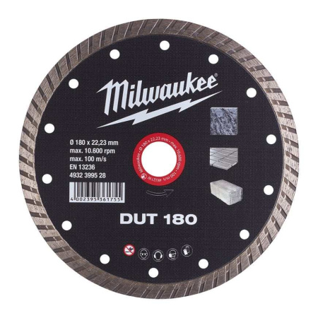 MILWAUKEE TIMANTLAIKKA DUT 180X22,2