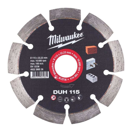 MILWAUKEE TIMANTLAIKKA DUH 115X22,2