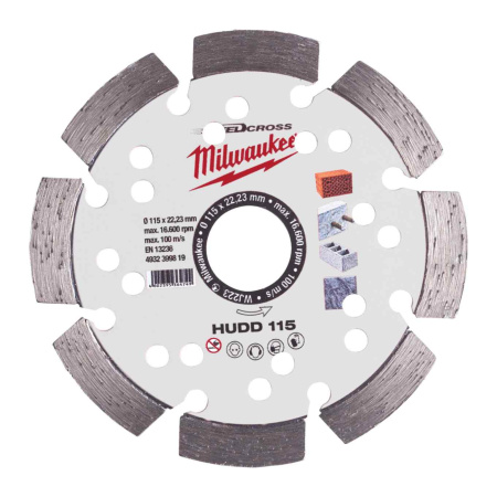 MILWAUKEE TIMANTLAIKKA HUDD 115X22,2