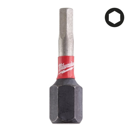 MILWAUKEE TERÄ SHOCKWAVE HEX3 X 25MM P2