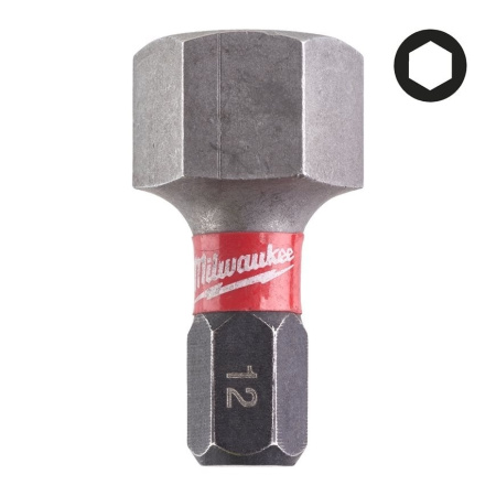 MILWAUKEE TERÄ SHOCKWAVE HEX12 X 25MM P2