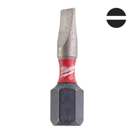 MILWAUKEE TERÄ SHOCKWAVE 0,6X4,5X25MM P2