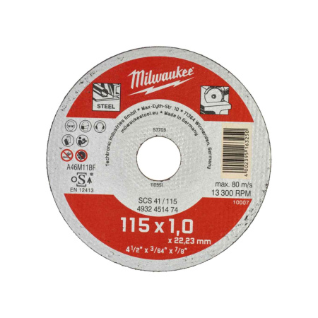 MILWAUKEE KATKAISUL STD 115X1MM 200P