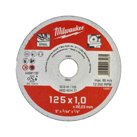MILWAUKEE KATKAISUL STD 125X1MM 200P