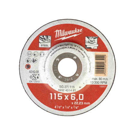 MILWAUKEE METAL HIOMALAIK STD 115X6MM - 1P