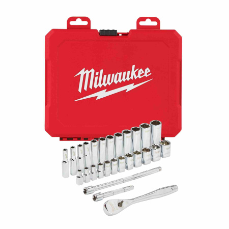 MILWAUKEE HYLSYSARJA RÄIKÄLLÄ 1/4" MM 28KPL