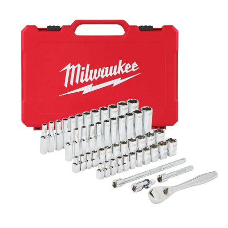 MILWAUKEE HYLSYSARJA RÄIKÄLLÄ 1/4" MM. & IMP 50KPL