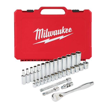 MILWAUKEE HYLSYSARJA RÄIKÄLLÄ 3/8" MM 32KPL