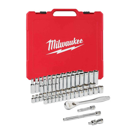 MILWAUKEE HYLSYSARJA RÄIKÄLLÄ 3/8" MM. & IMP 56KPL