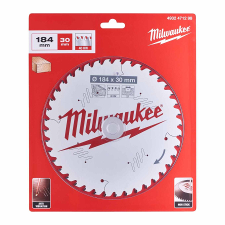 MILWAUKEE PYÖRÖSAHANT. W184X30X2,1X40