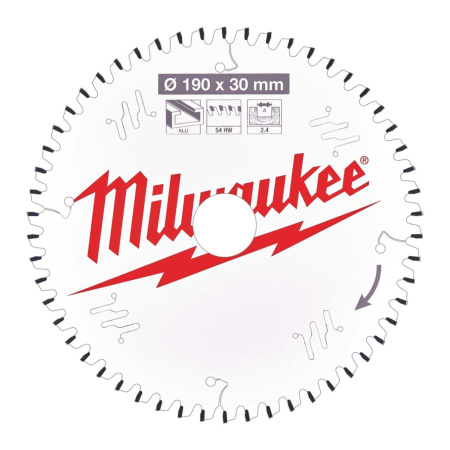 MILWAUKEE PYÖRÖSAHANT. A190X30X2,4X54