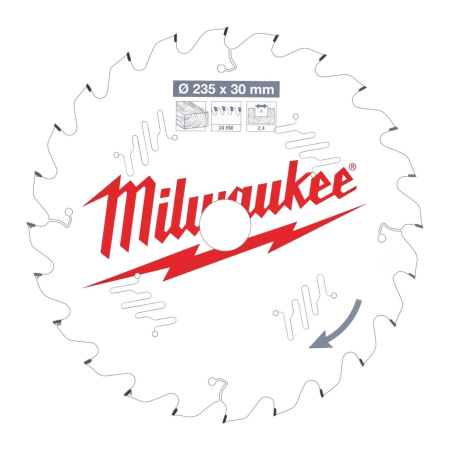 MILWAUKEE PYÖRÖSAHANT. W235X30X2,4X24