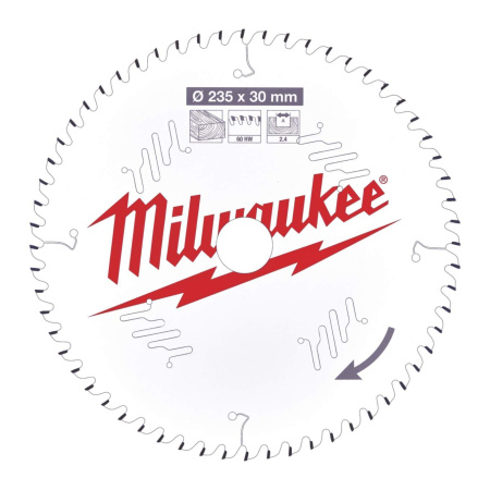 MILWAUKEE PYÖRÖSAHANT. W235X30X2,4X60