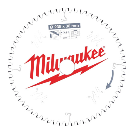 MILWAUKEE PYÖRÖSAHANT. A235X30X2,4X60