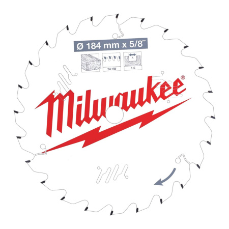 MILWAUKEE PYÖRÖSAHANT. W184X5/8X1,6X24